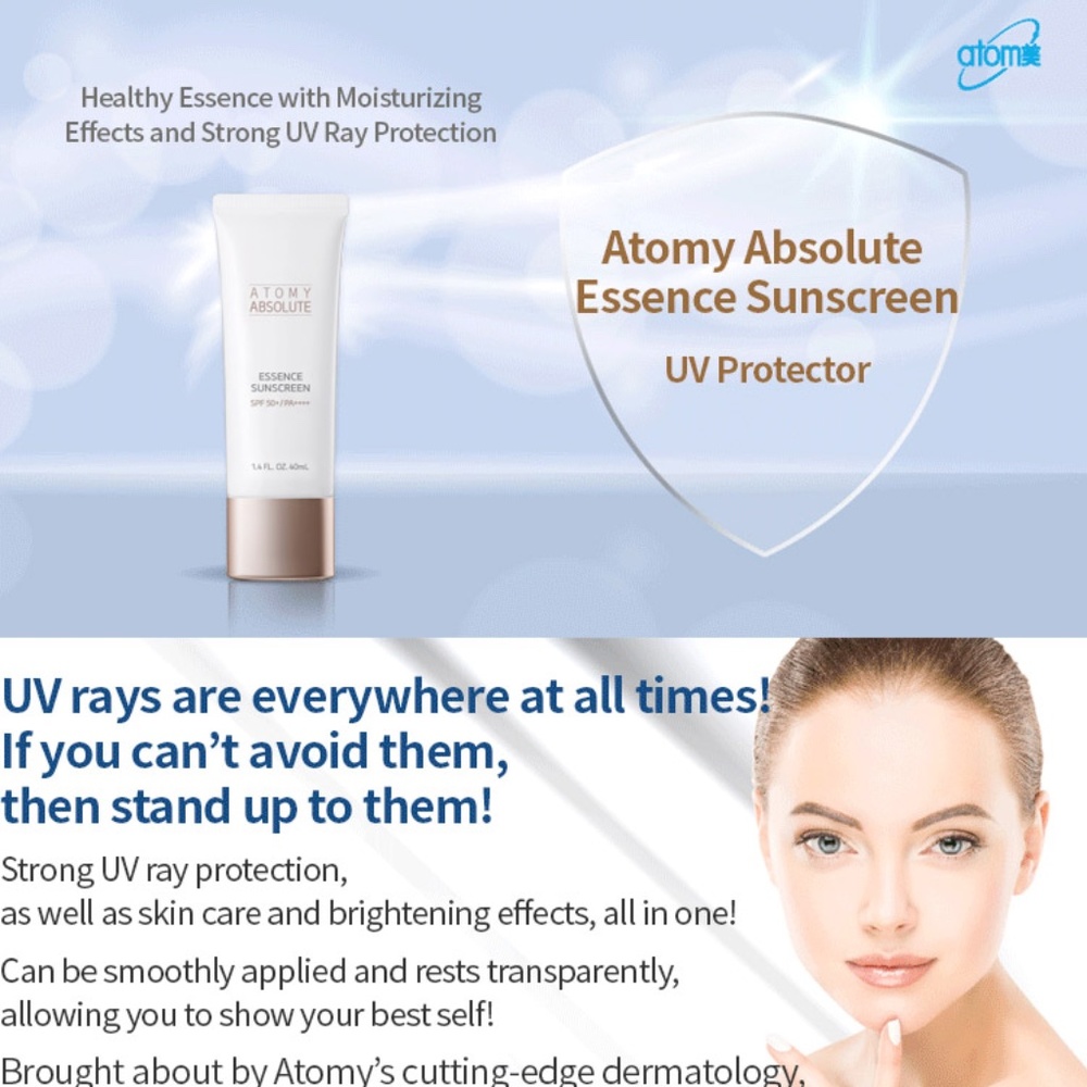 NEW Atomy Absolute Essence Sunscreen UV Protector